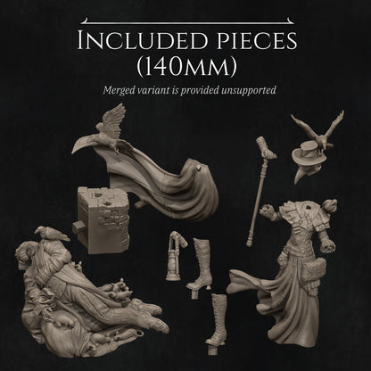 Plague Doctor | Garage Resin Kit Statue | D&D TTRPG Fantasy | Nerikson