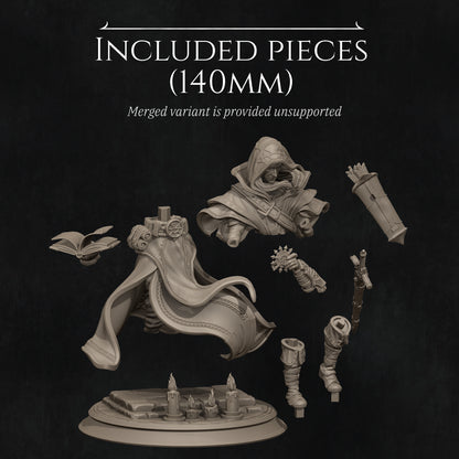 Elf Priest | Tabletop and Display Scales | D&D TTRPG Fantasy Miniature | Nerikson