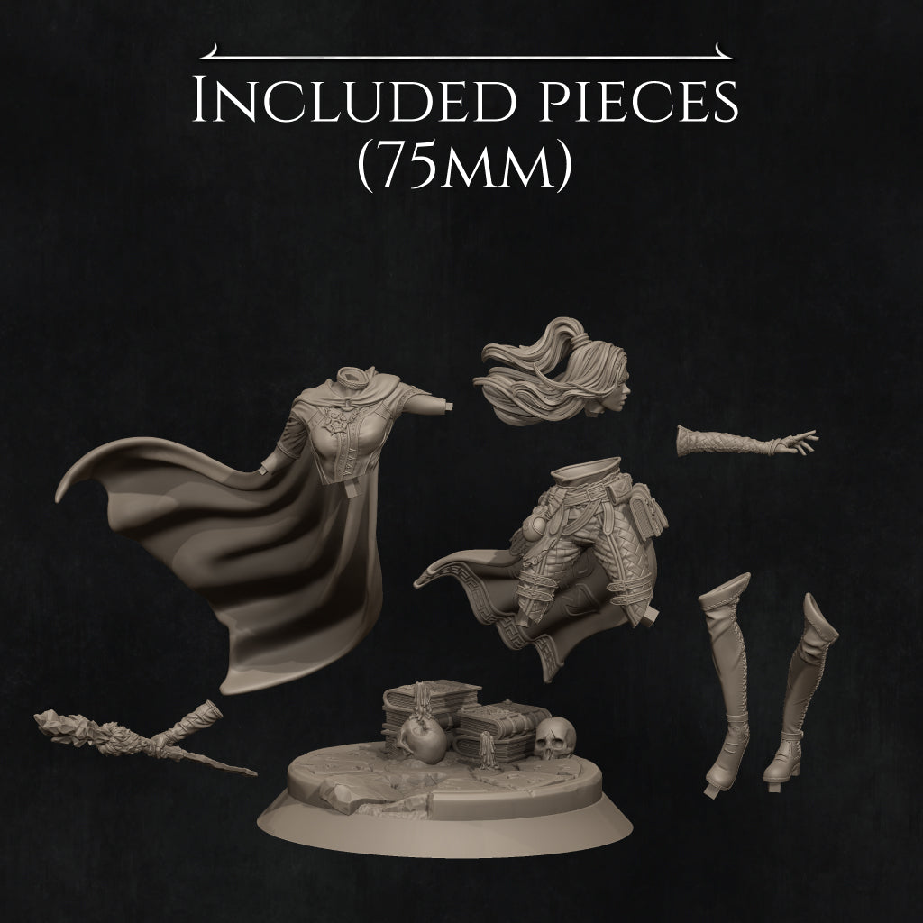 Elf Mage 2025 Update | Tabletop and Display Scales | D&D TTRPG Fantasy Miniature | Nerikson