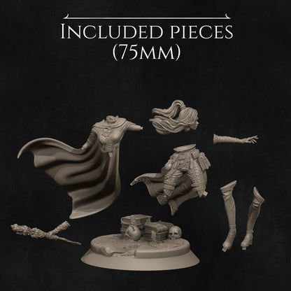 Elf Mage 2025 Update | Tabletop and Display Scales | D&D TTRPG Fantasy Miniature | Nerikson