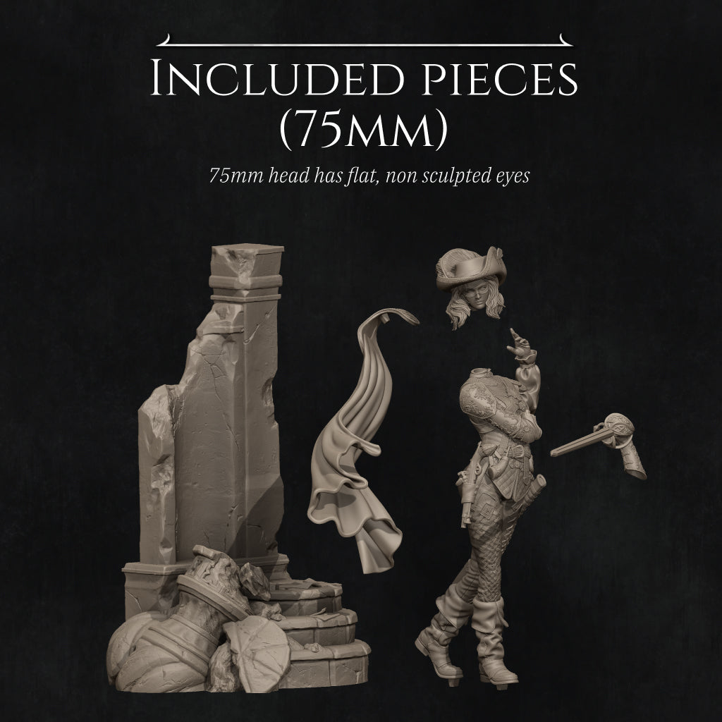 Camilla The Duelist | Garage Resin Kit Statue | D&D TTRPG Fantasy | Nerikson