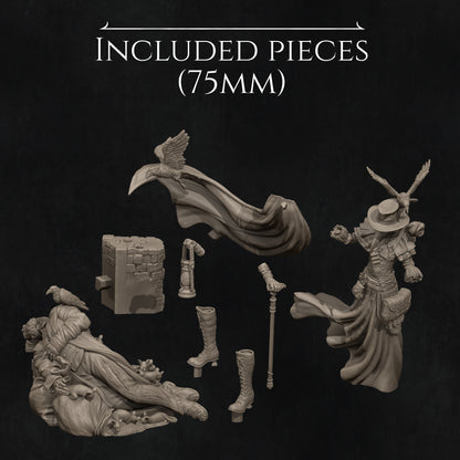 Plague Doctor | Garage Resin Kit Statue | D&D TTRPG Fantasy | Nerikson