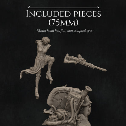 Aryn The Sniper Assassin | Garage Resin Kit Statue | D&D TTRPG Fantasy | Nerikson