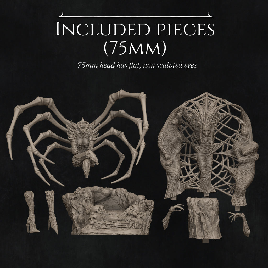 Spider Queen | Garage Resin Kit Statue | D&D TTRPG Fantasy | Nerikson