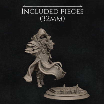 Elf Priest | Tabletop and Display Scales | D&D TTRPG Fantasy Miniature | Nerikson