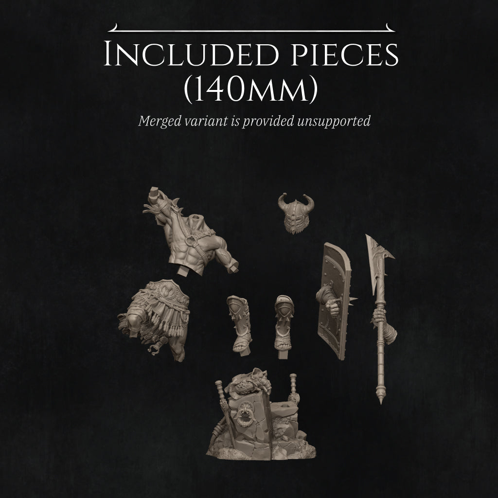 Fight of the Wolf, Gladiators | Garage Resin Kit Statue or Miniature | D&D TTRPG Fantasy | Nerikson