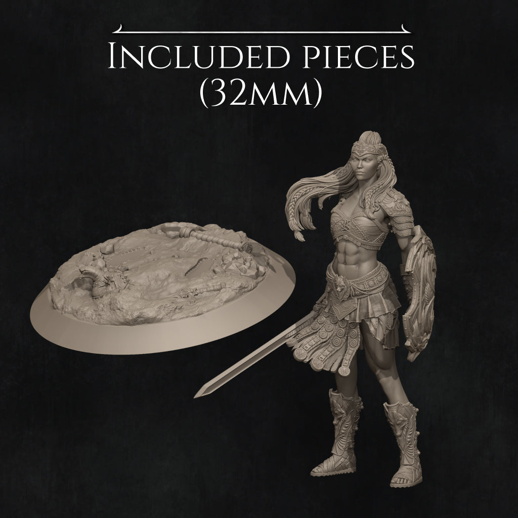 Fight of the Wolf, Gladiators | Garage Resin Kit Statue or Miniature | D&D TTRPG Fantasy | Nerikson