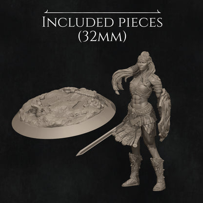 Fight of the Wolf, Gladiators | Garage Resin Kit Statue or Miniature | D&D TTRPG Fantasy | Nerikson