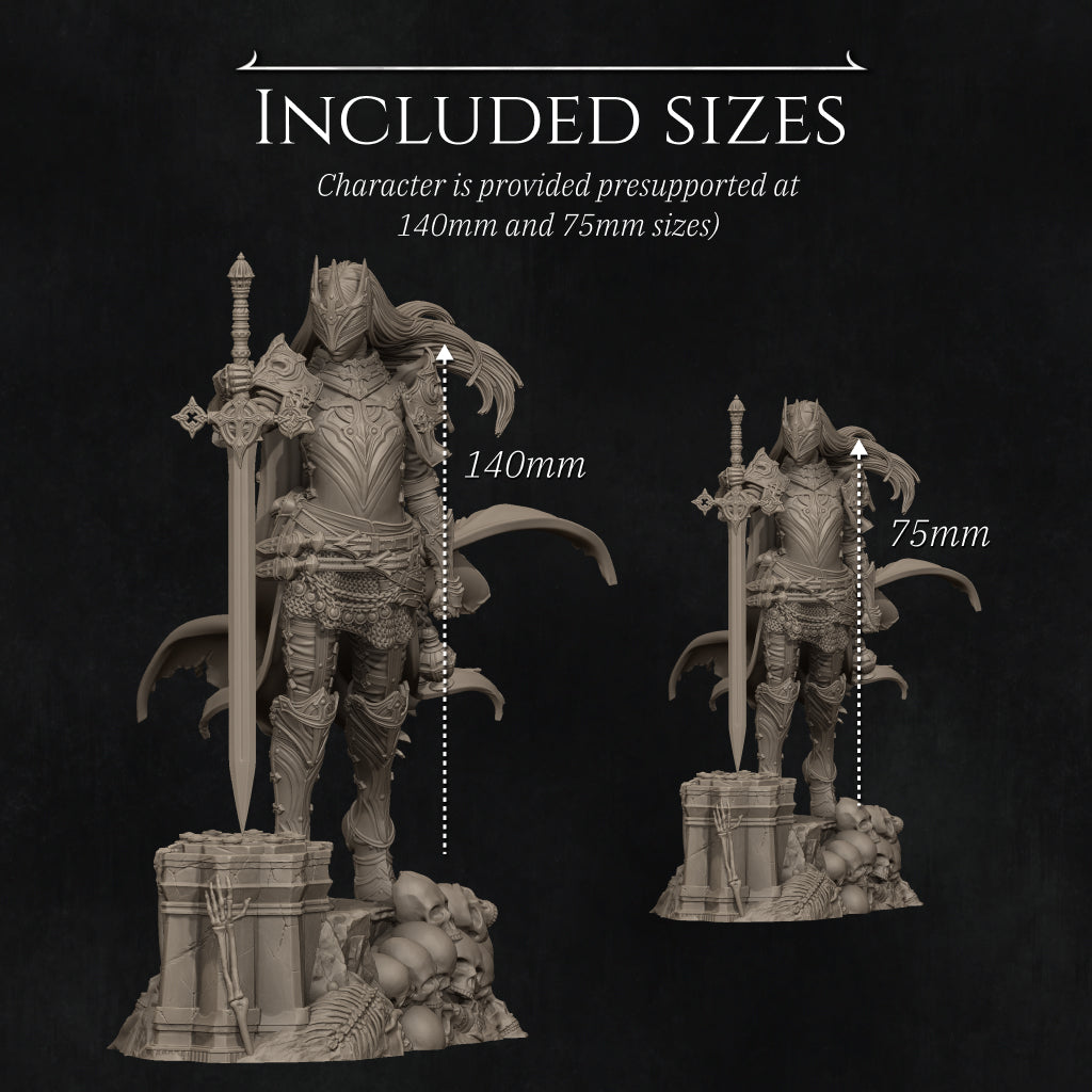 Laenith The Death Domain Cleric | Garage Resin Kit Statue | D&D TTRPG Fantasy | Nerikson