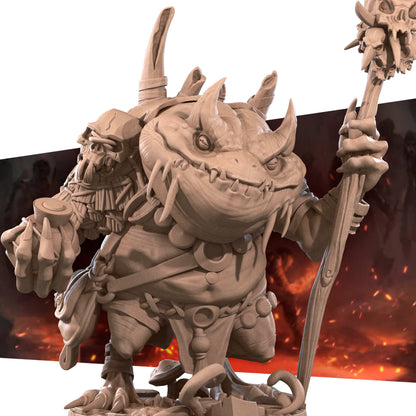 Slaad | D&D TTRPG Miniature | Bite the Bullet