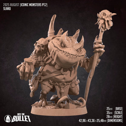 Slaad | D&D TTRPG Miniature | Bite the Bullet