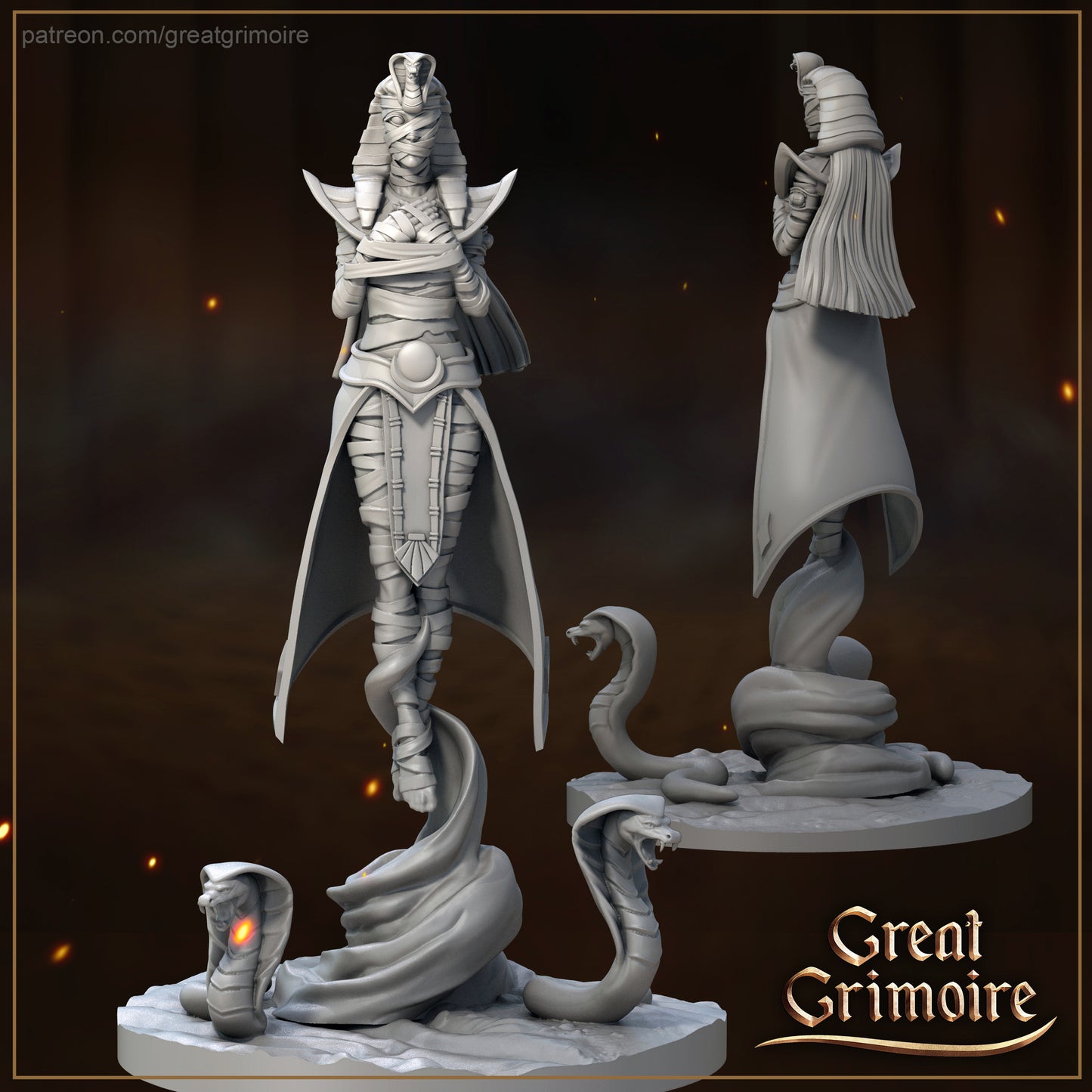 The Mummified Mutants | Road to the Afterlife | Tabletop Gaming Miniature | Great Grimoire
