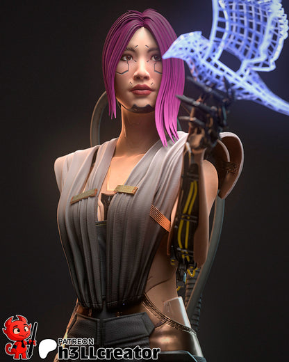 1:12 Digital Dove | Resin Garage Kit Figure Game Fan Art | h3LL creator