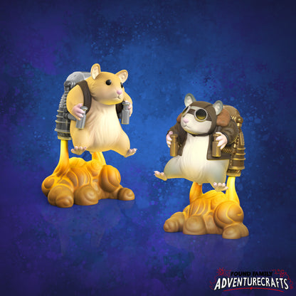 Giant Space Hamster, Rocket Ham | Gaming Miniature TTRPG D&D | Found Family Adventurecrafts