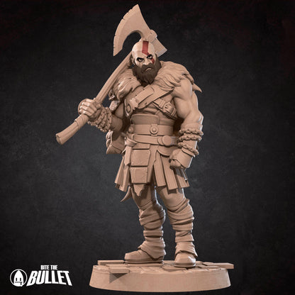D&D miniature of a Spartan Ghost from Bite the Bullet set by Tattles Told 3D, detailed fantasy figure for tabletop gaming.