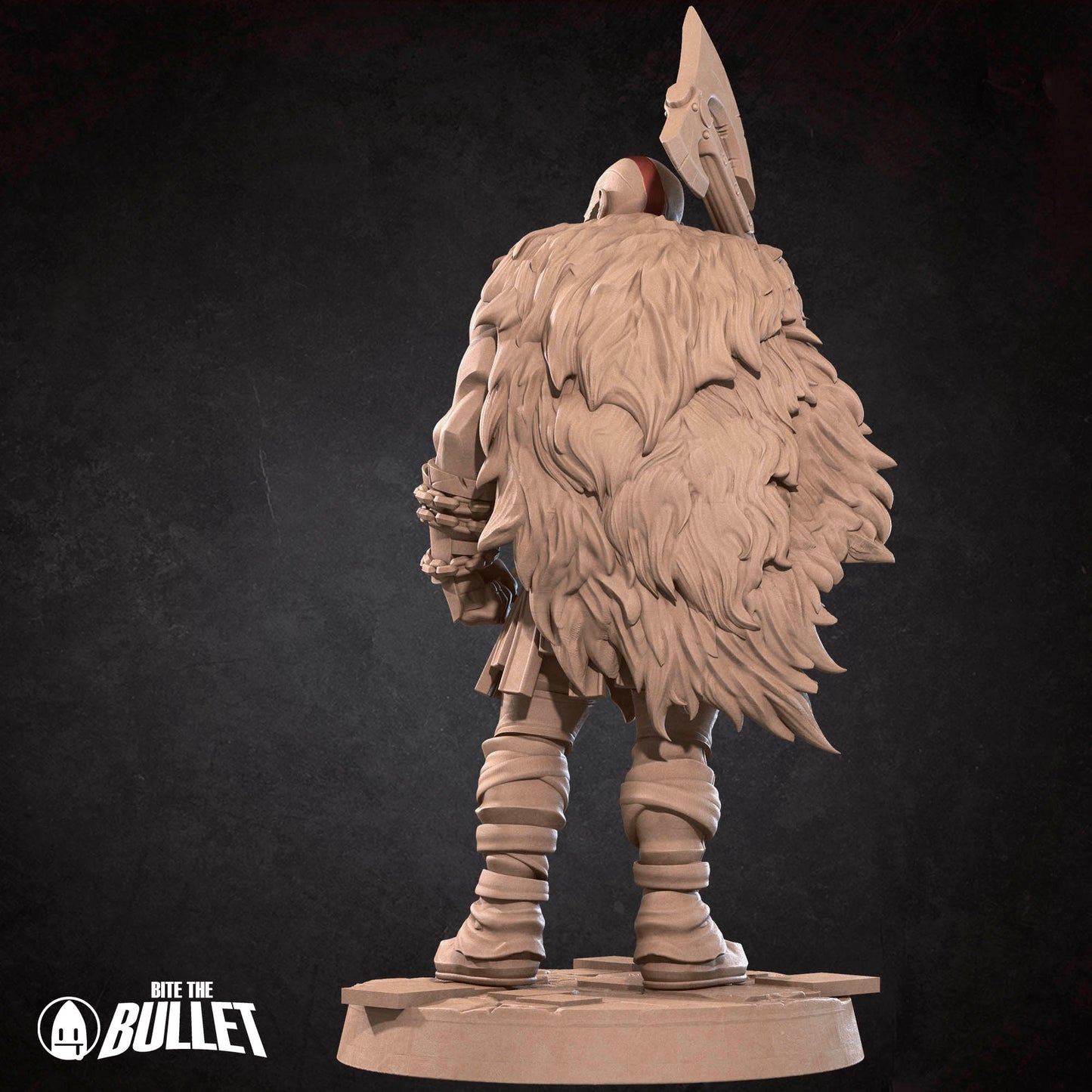 Tattles Told 3D Spartan Ghost D&D TTRPG miniature featuring a ghostly warrior with armor and weapon, detailed fantasy figure.