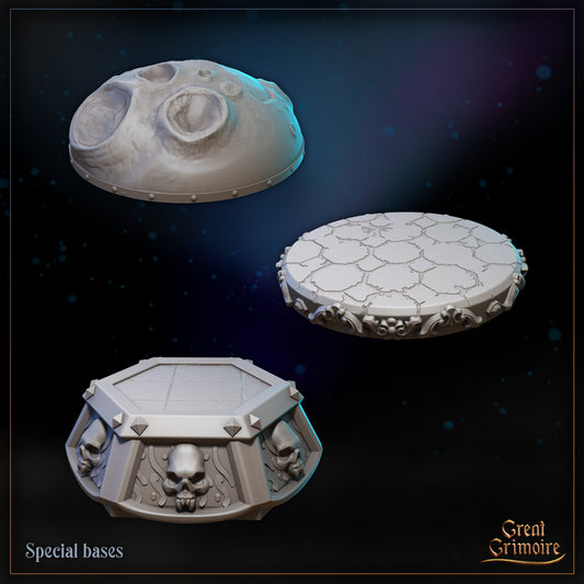 Little Kingdom Special Bases | TTRPG Miniature Sculpted Base | Great Grimoire