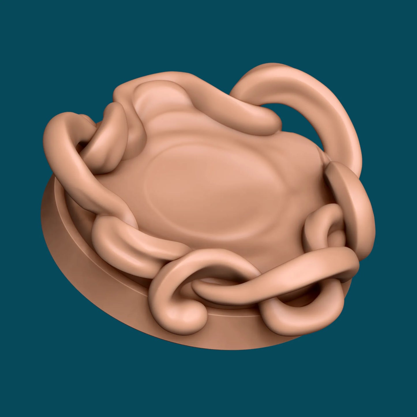 Spell Effect #4 Base | TTRPG Miniature Sculpted Base | Awkward Penguin's Minis