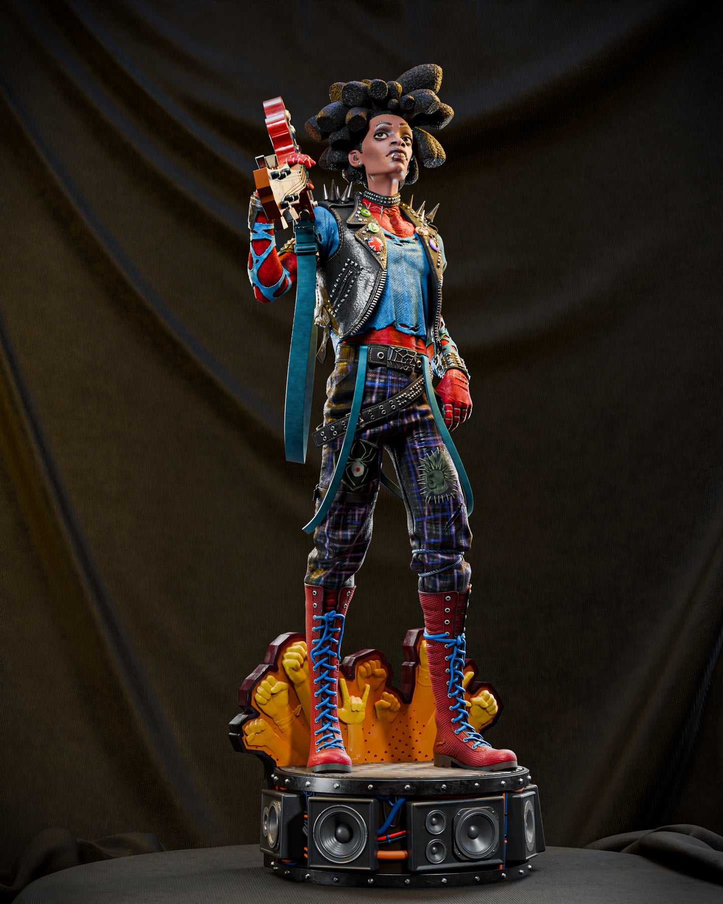 1:12 Punk Rebel Hero | 3D Printed Resin Garage Kit Figure | CA 3D Studios