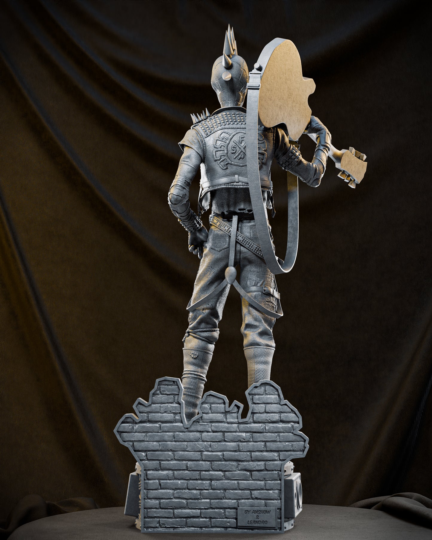 1:12 Punk Rebel Hero | 3D Printed Resin Garage Kit Figure | CA 3D Studios