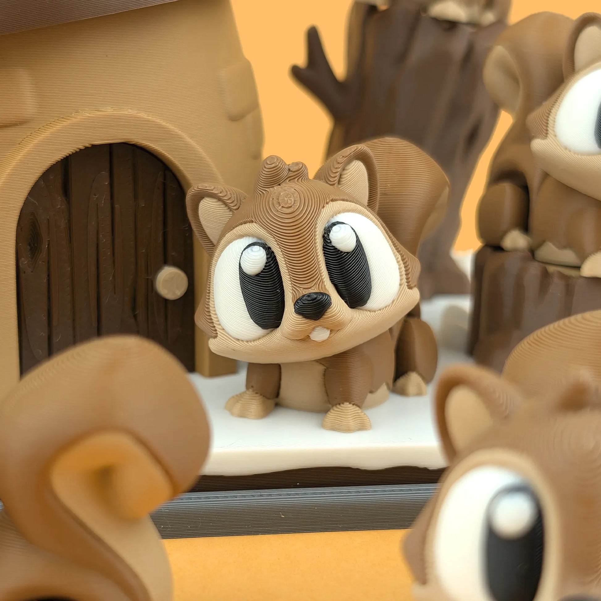 Flexi Squirrel & Playset | 3DGOB - Tattles Told 3D