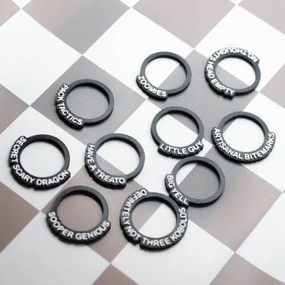 10 Kobold Novelty Status Rings, An Ode to Chaotic Little Guys | D&D TTRPG Game Accessory | Found Family Adventurecrafts