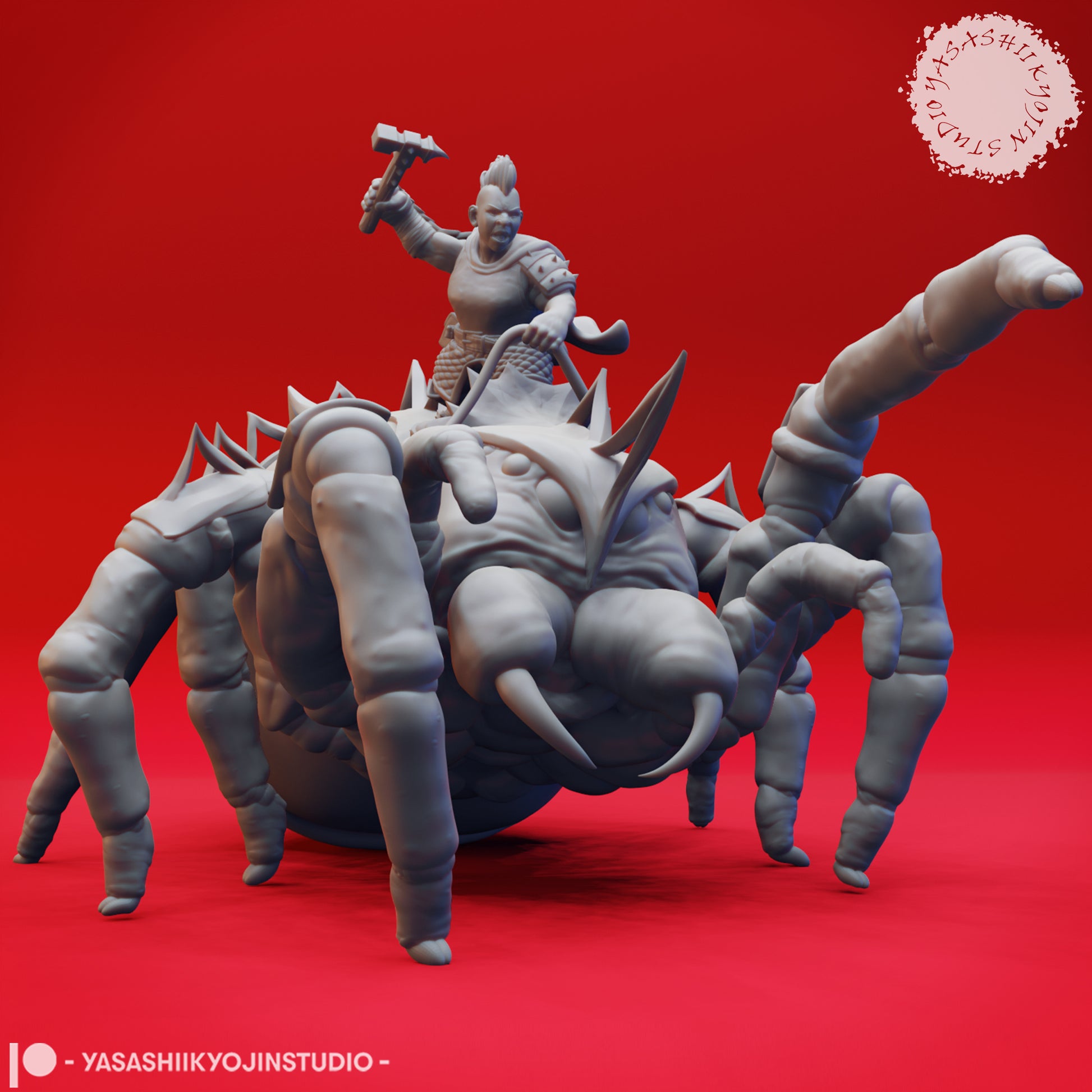 Steeder | D&D TTRPG Monster Miniature | Yasashii Kyojin Studio