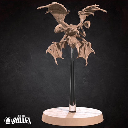 D&D Stirges miniature by Tattles Told 3D, featuring winged bat-like creature with detailed sculpting for tabletop gaming.
