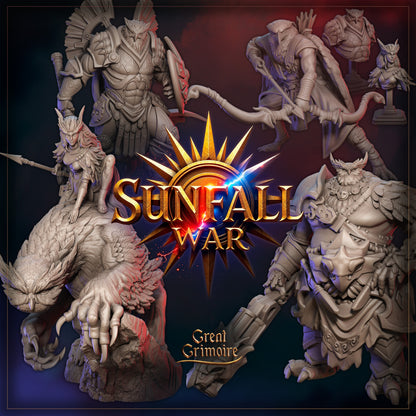 Sunfall War | Tabletop Gaming Miniatures Collection | Great Grimoire