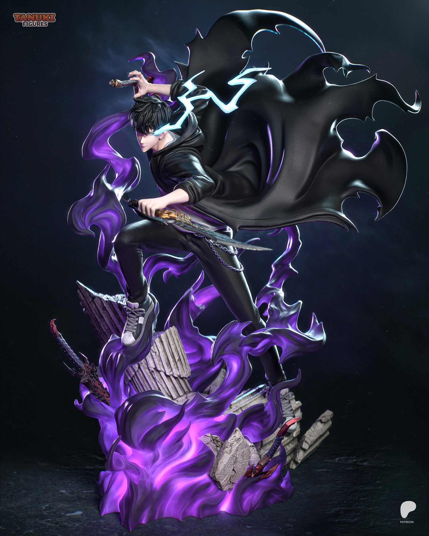 Shadow Monarch Hunter | Resin Garage Kit Figure Fan Art | Tanuki Figures