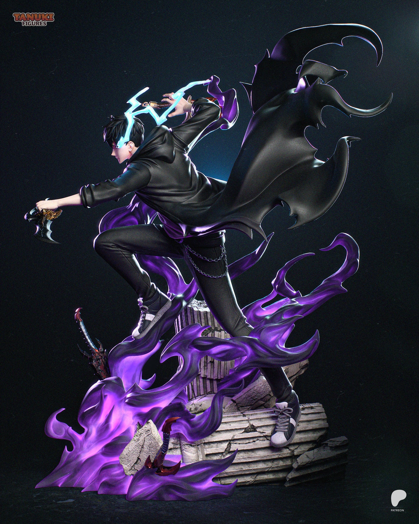 Shadow Monarch Hunter | Resin Garage Kit Figure Fan Art | Tanuki Figures