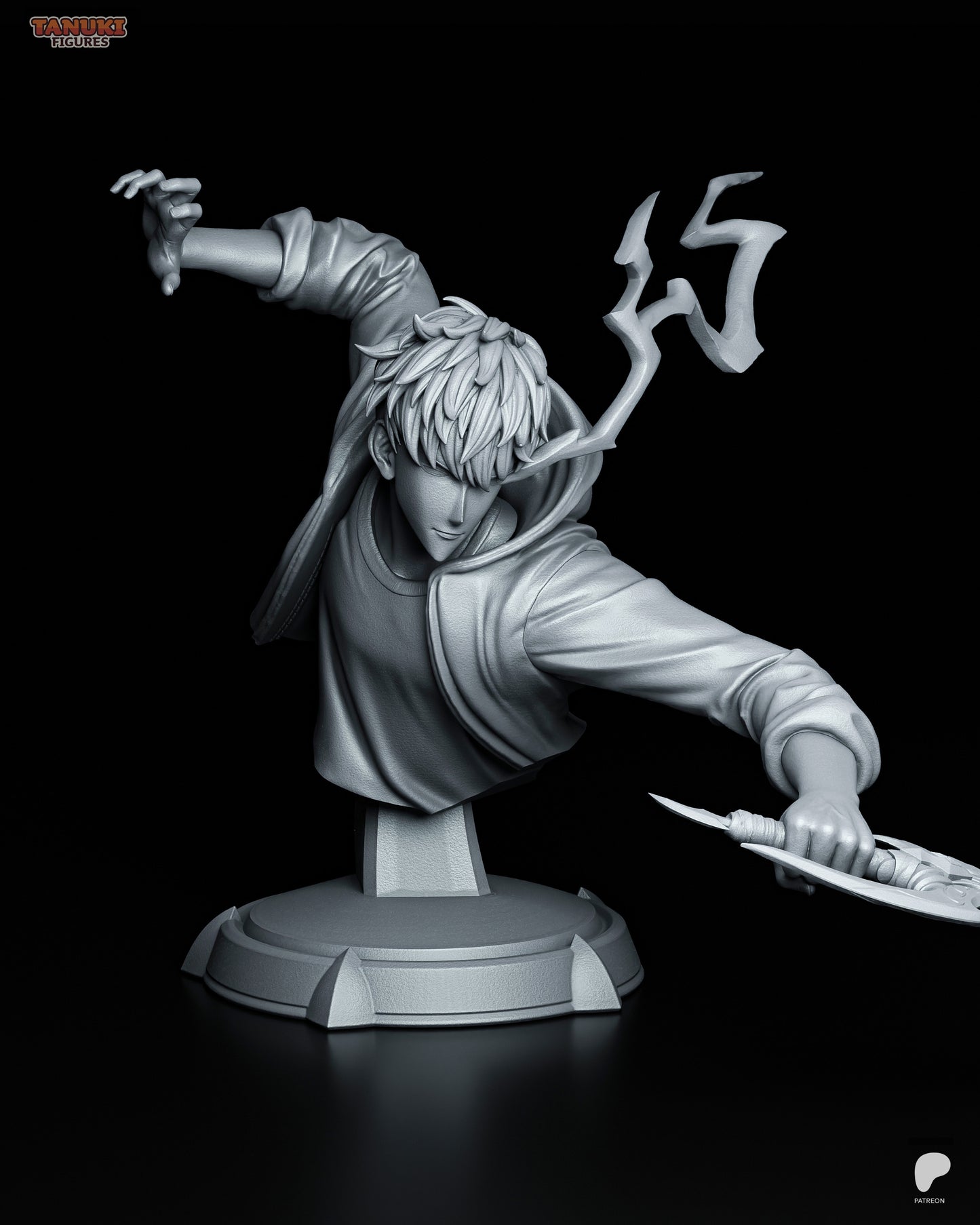 Shadow Monarch Hunter | Resin Garage Kit Figure Fan Art | Tanuki Figures