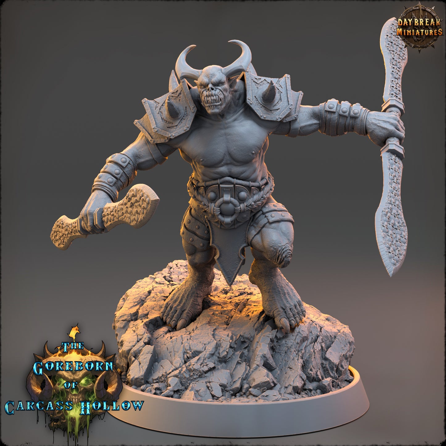 Demons - The Goreborn of Carcass Hollow | Tabletop or Display Scale | D&D Mini + Terrain | Daybreak Miniatures