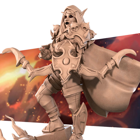 Realm of Bulletcraft, Banshee Dark Ranger | D&D Pathfinder TTRPG Miniature | Bite the Bullet