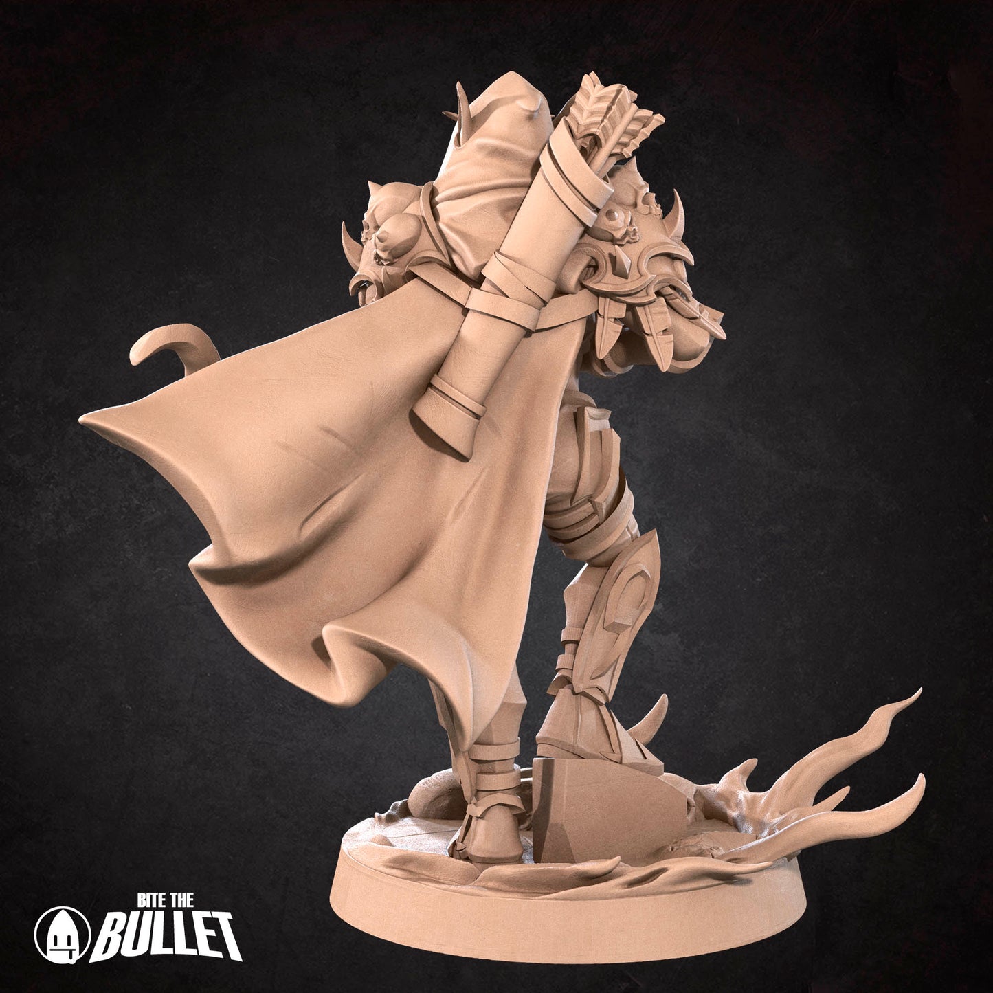 Realm of Bulletcraft, Banshee Dark Ranger | D&D Pathfinder TTRPG Miniature | Bite the Bullet