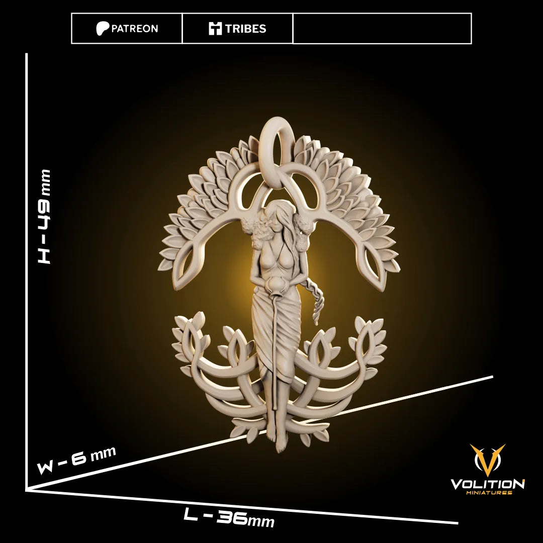 Talismans, Wingblade, Grace of the Tree | Prop LARP Cosplay | Volition Miniatures