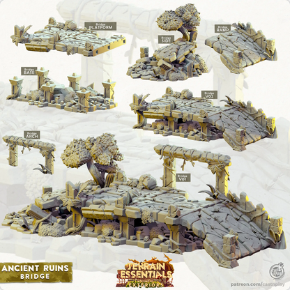 Ancient Ruins Set | TTRPG Scatter Diorama Dollhouse Miniature | Terrain Essentials