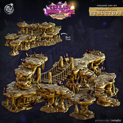 Treasure Cave Set | TTRPG Scatter Diorama Dollhouse Miniature | Terrain Essentials
