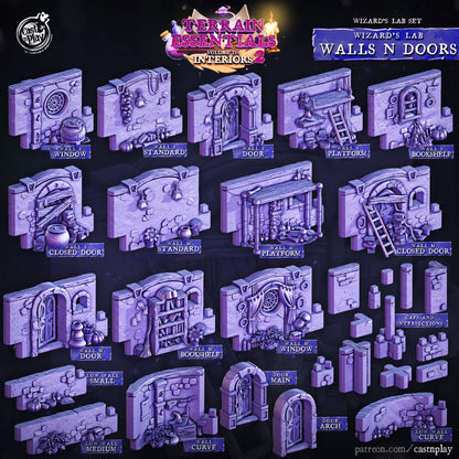 Wizards Lab Set | TTRPG Scatter Diorama Dollhouse Miniature | Terrain Essentials