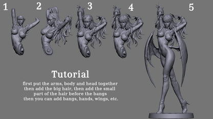 1:12 Succubus Ascendant | 3D Printed Resin Garage Kit Figure | CA 3D Studios