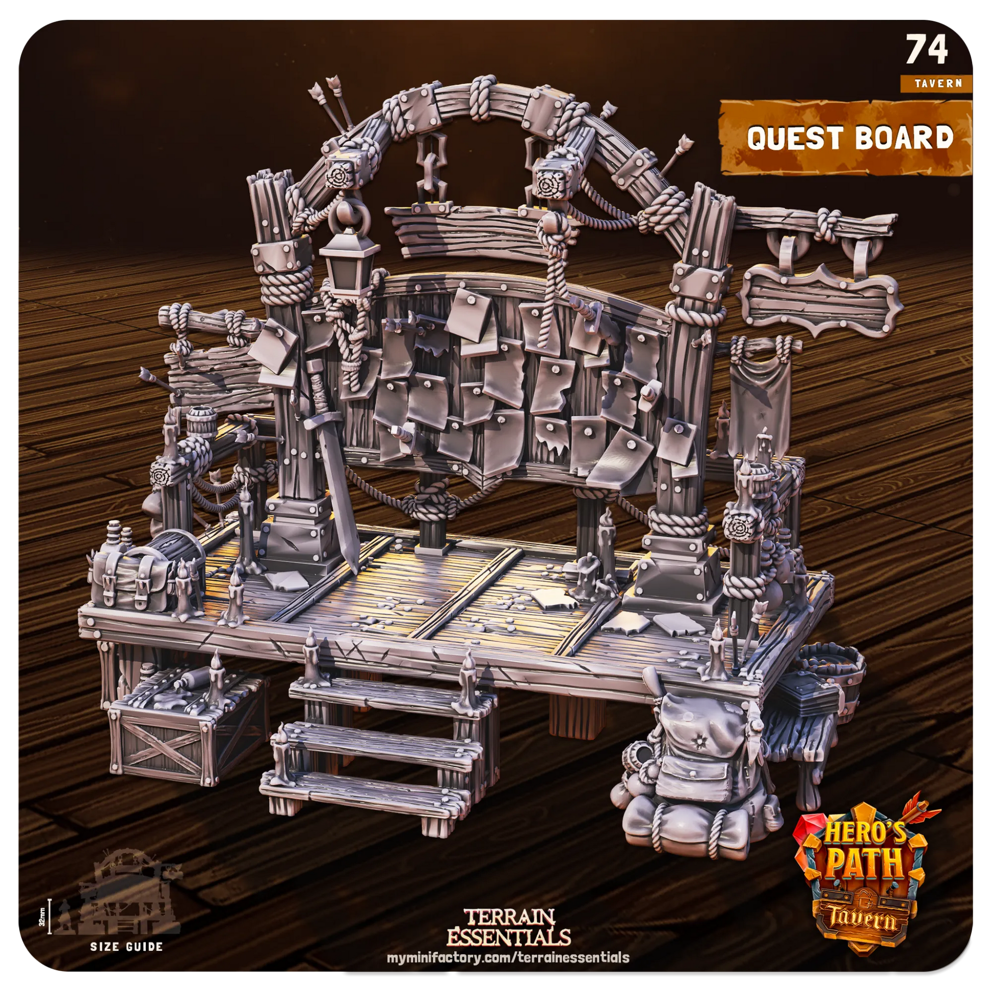 Tavern Set | TTRPG Scatter Diorama Dollhouse Miniature | Terrain Essentials