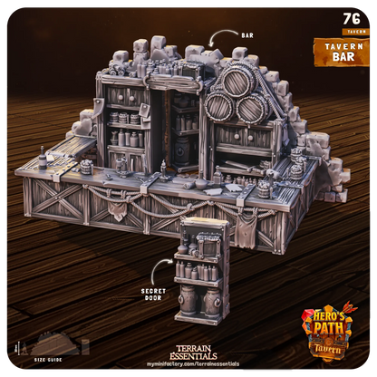 Tavern Set | TTRPG Scatter Diorama Dollhouse Miniature | Terrain Essentials