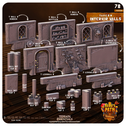 Tavern Set | TTRPG Scatter Diorama Dollhouse Miniature | Terrain Essentials