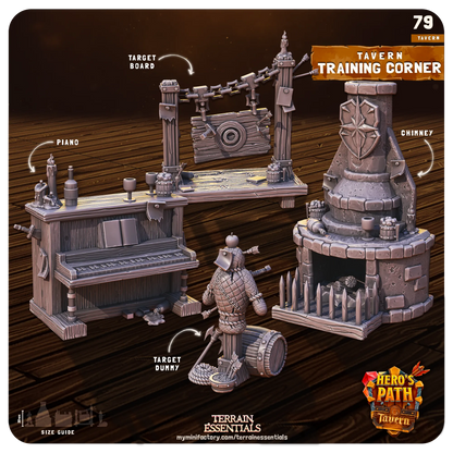 Tavern Set | TTRPG Scatter Diorama Dollhouse Miniature | Terrain Essentials