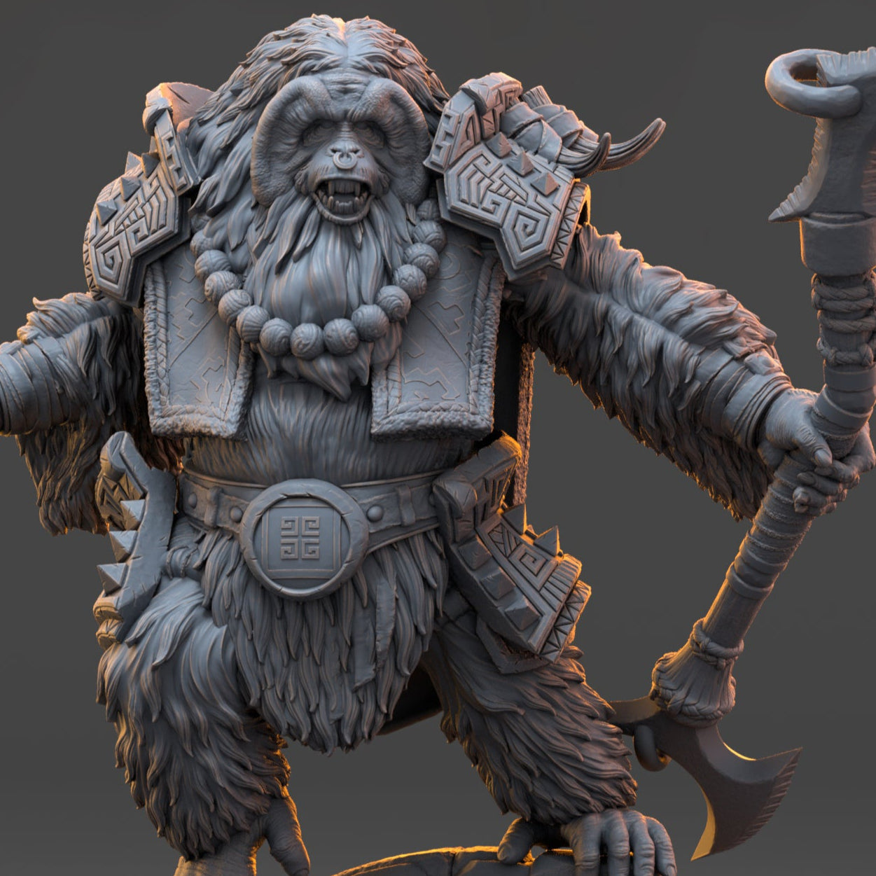 Ape Folk - The Strongbacks of Castle Primatus | Tabletop or Display Scale | D&D Mini | Daybreak Miniatures
