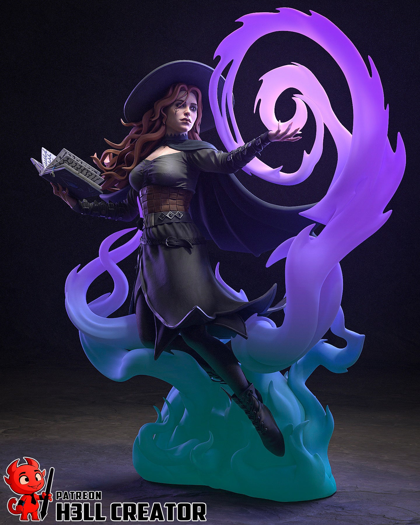 1:12 Mistress of Grand Arcana | Resin Garage Kit Figure Game Fan Art | h3LL creator