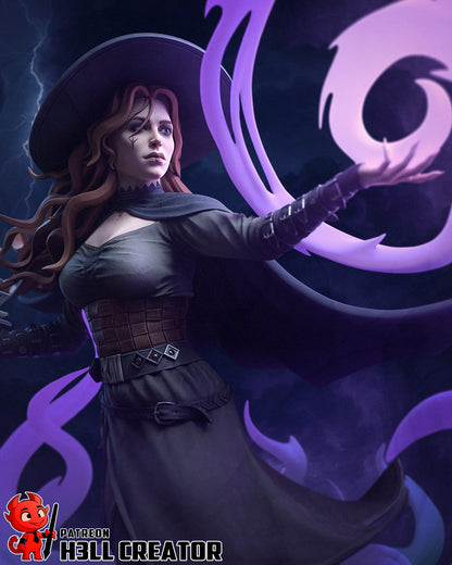 1:12 Mistress of Grand Arcana | Resin Garage Kit Figure Game Fan Art | h3LL creator