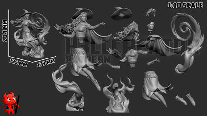 1:12 Mistress of Grand Arcana | Resin Garage Kit Figure Game Fan Art | h3LL creator