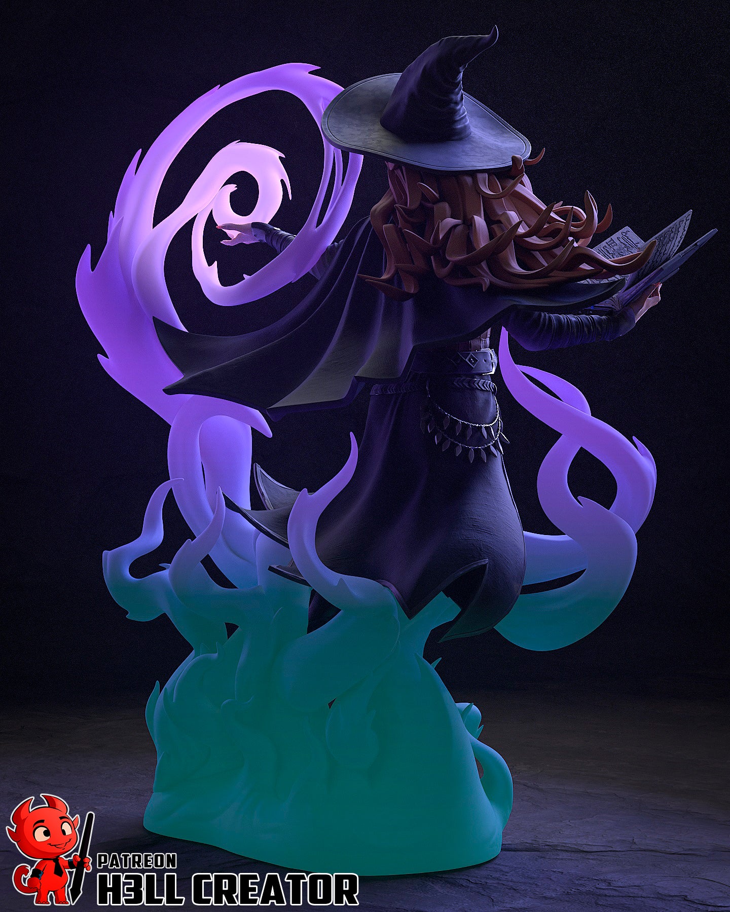 1:12 Mistress of Grand Arcana | Resin Garage Kit Figure Game Fan Art | h3LL creator