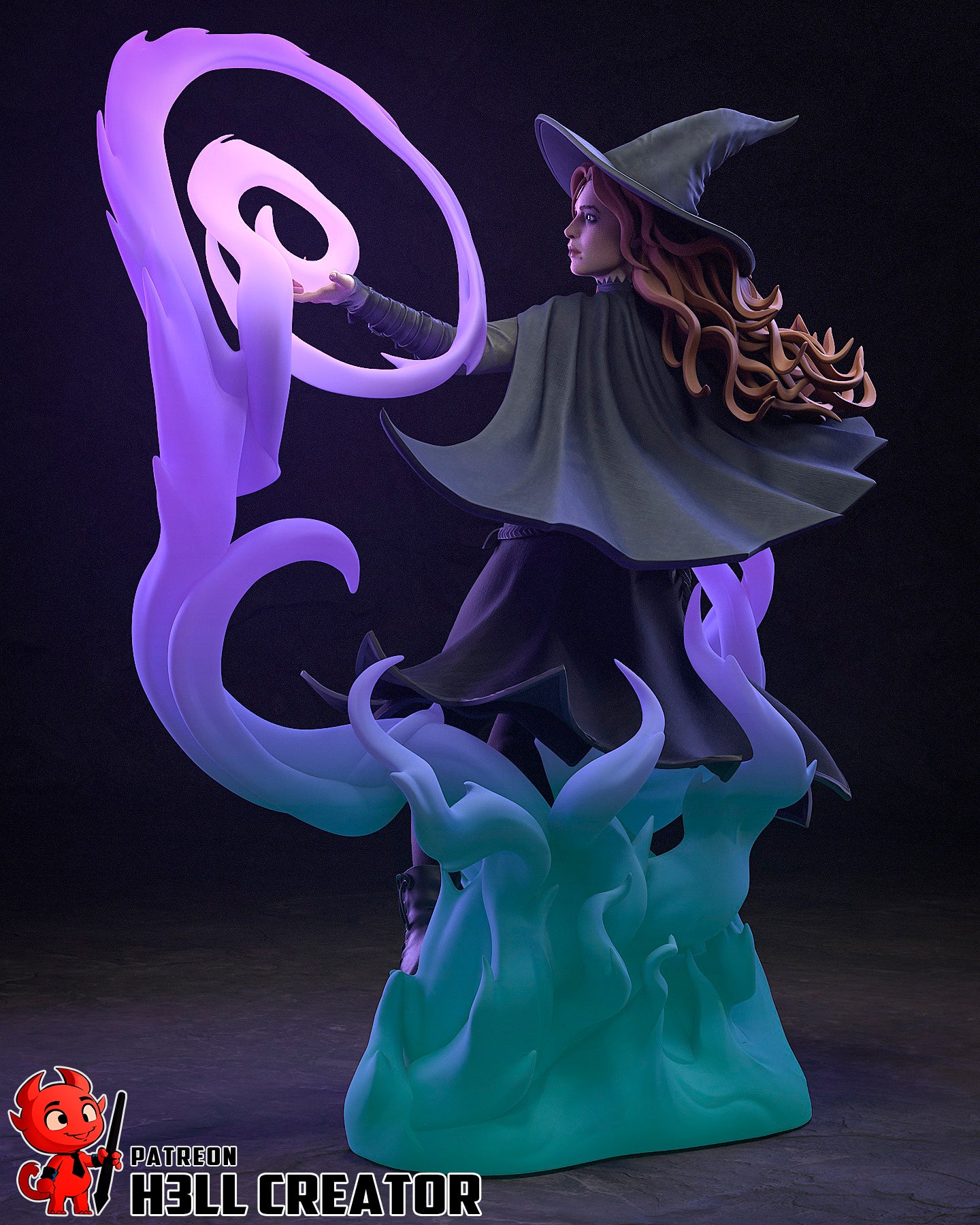 1:12 Mistress of Grand Arcana | Resin Garage Kit Figure Game Fan Art | h3LL creator